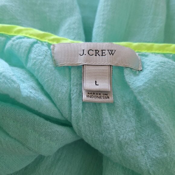 J Crew women long sleeve blouse size large - Picture 3 of 3